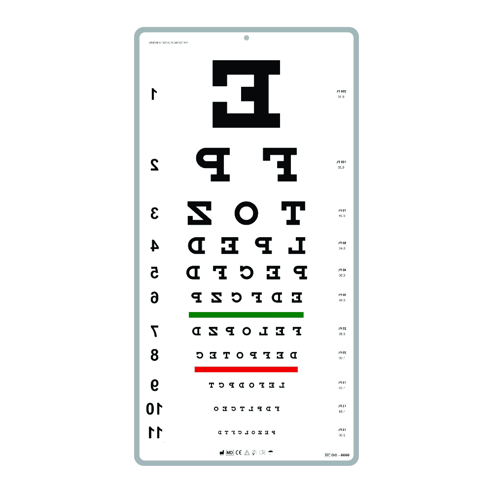 Visual Acuity Chart | Model OC- 5050 - Optitech Eyecare