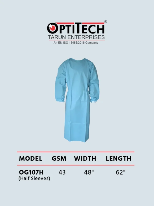 disposable gowns by Optitecheyecare