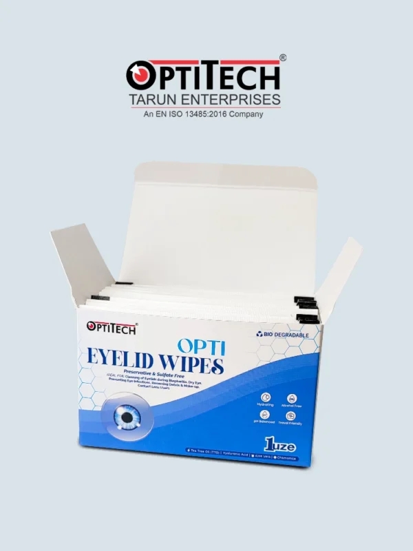 Opti Eyelid Wipes by Optitecheyecare