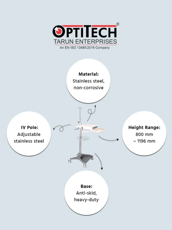 Instrument Phaco Trolley by Optitecheyecare