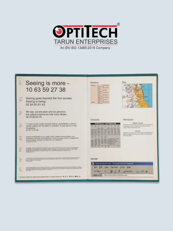 Near Vision Book by Optitecheyecare
