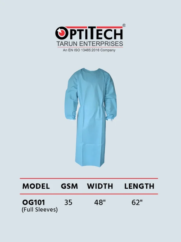 disposable gowns by Optitecheyecare