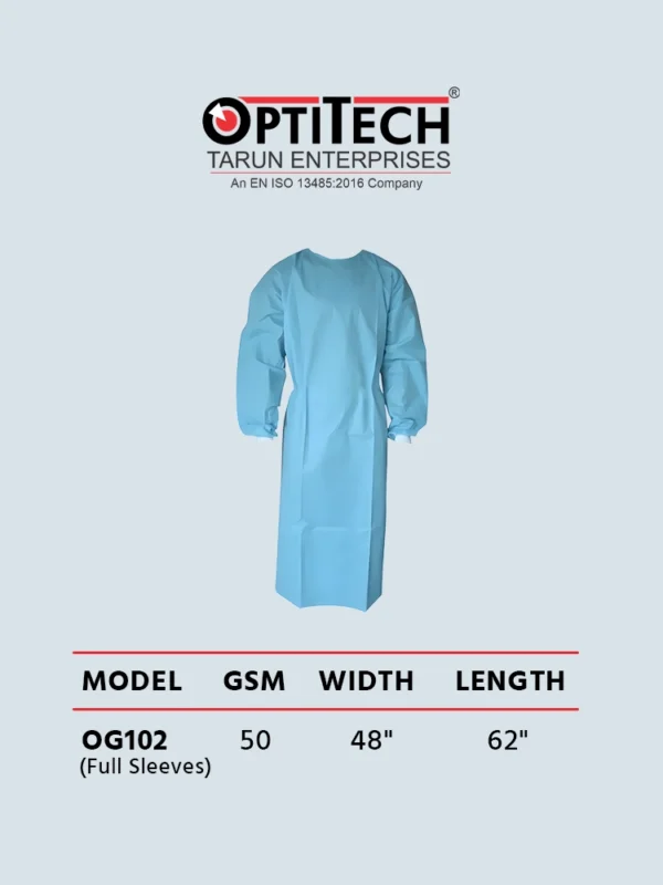 disposable gowns by Optitecheyecare