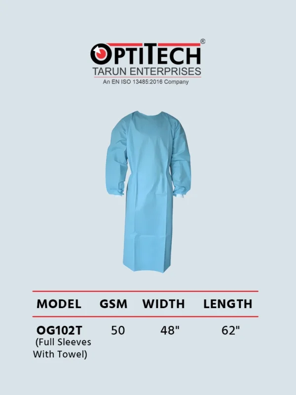 disposable gowns by Optitecheyecare