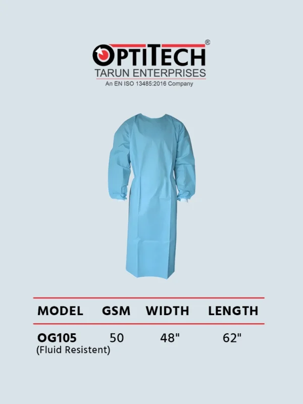 disposable gowns by Optitecheyecare