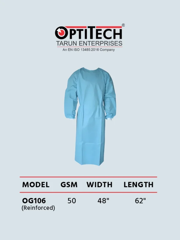 disposable gowns by Optitecheyecare