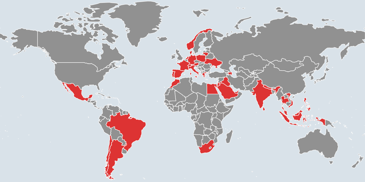 world map optitecheyecare