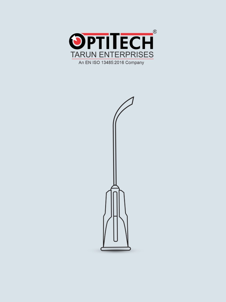 Curved Hydrodissection Cannula by Optitecheyecare