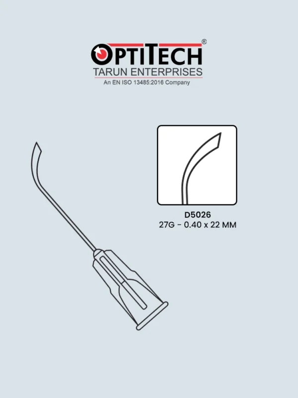 Curved Hydrodissection Cannula by Optitecheyecare