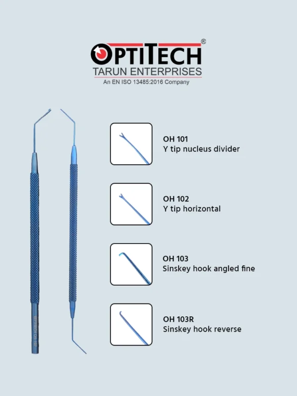 Spatula | Hooks | Choppers (Titanium) by Optitecheyecare