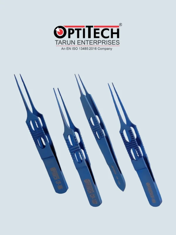 Straight Forceps with Tying Platform by Optitecheyecare