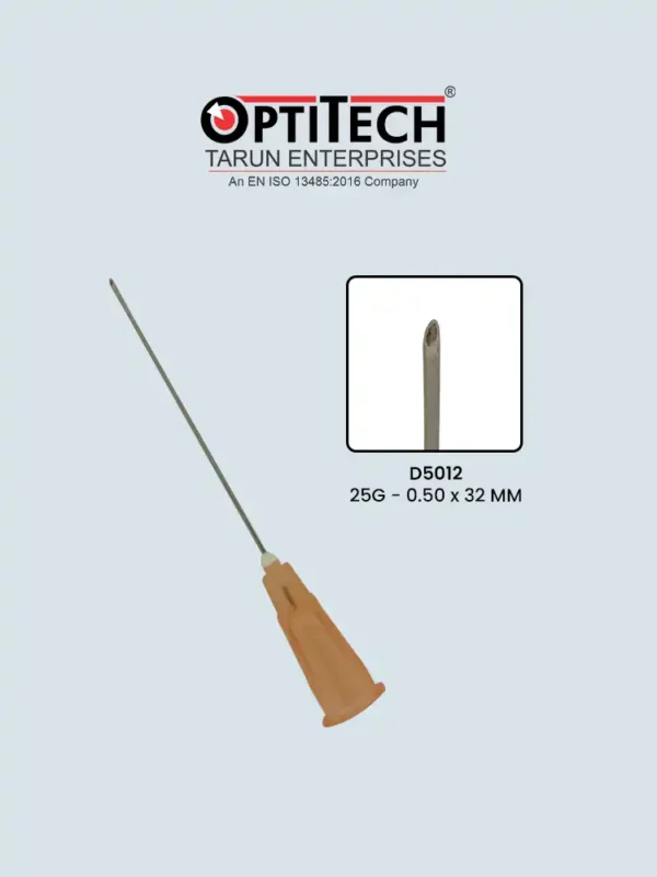 Retrobulbar anaesthesia needle by Optitecheyecare