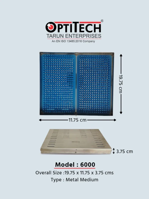 Matalic sterilization tray by Optitecheyecare