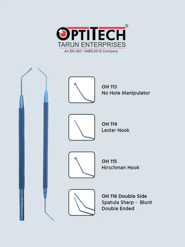 Spatula | Hooks | Choppers (Titanium) by Optitecheyecare