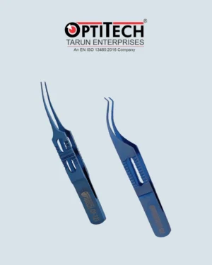 Curved Forceps (Titanium) by Optitecheyecare