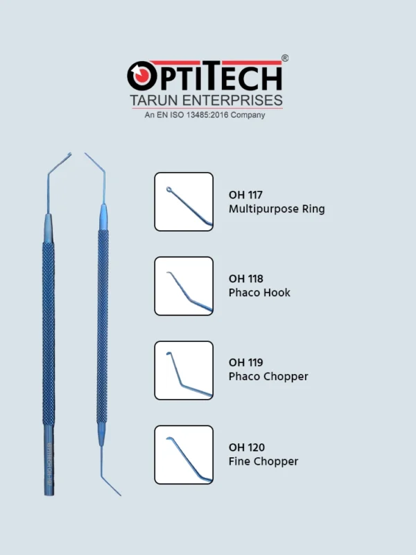Spatula | Hooks | Choppers (Titanium) by Optitecheyecare