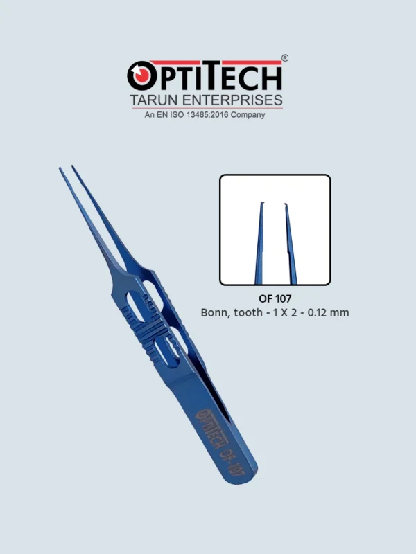 Straight Forceps with Tying Platform by Optitecheyecare