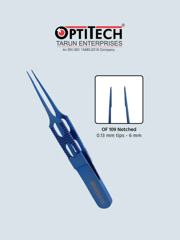 Straight Forceps with Tying Platform by Optitecheyecare